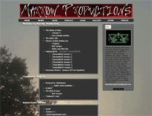 Tablet Screenshot of marrowproductions.com